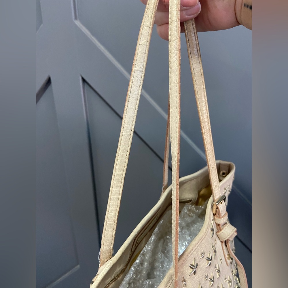 Jimmy Choo Beige Star-Embellished Tote - Picture 4 of 10